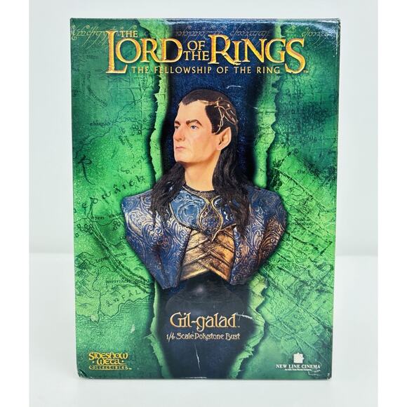 Sideshow Weta Gil-Galad 1:4 Bust Lord of the Rings Fellowship of the Ring New - Picture 1 of 7